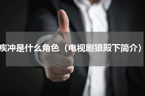 疾冲是什么角色（电视剧狼殿下简介）