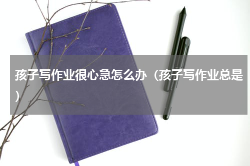 孩子写作业很心急怎么办（孩子写作业总是）