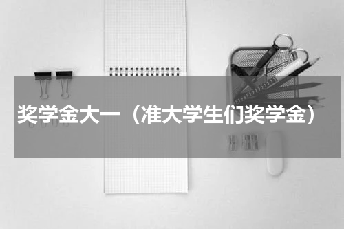 奖学金大一（准大学生们奖学金）