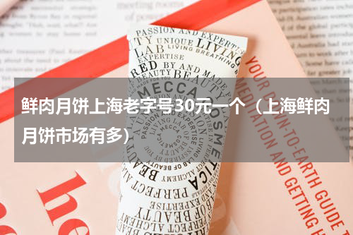 鲜肉月饼上海老字号30元一个（上海鲜肉月饼市场有多）