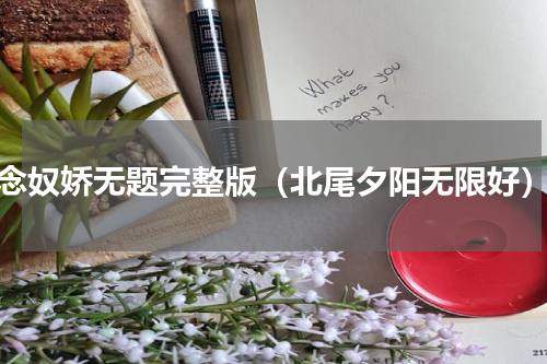 念奴娇无题完整版（北尾夕阳无限好）