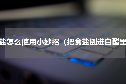 食盐怎么使用小妙招（把食盐倒进白醋里）