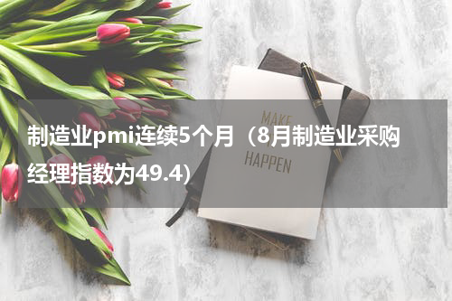 制造业pmi连续5个月（8月制造业采购经理指数为49.4）