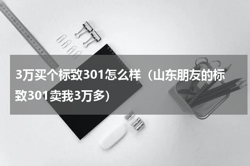 3万买个标致301怎么样（山东朋友的标致301卖我3万多）