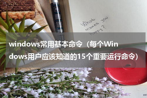 windows常用基本命令（每个Windows用户应该知道的15个重要运行命令）