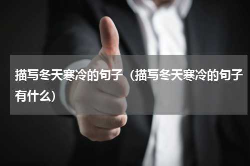 描写冬天寒冷的句子（描写冬天寒冷的句子有什么）