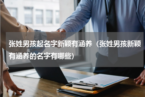 张姓男孩起名字新颖有涵养（张姓男孩新颖有涵养的名字有哪些）