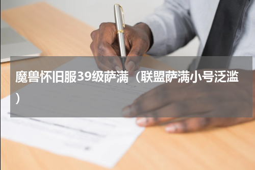 魔兽怀旧服39级萨满（联盟萨满小号泛滥）