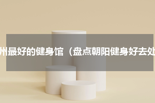 广州最好的健身馆（盘点朝阳健身好去处）
