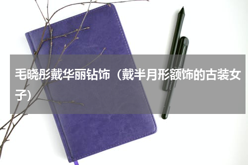 毛晓彤戴华丽钻饰（戴半月形额饰的古装女子）