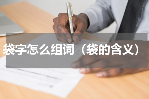 袋字怎么组词（袋的含义）