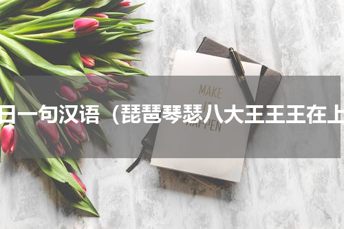 每日一句汉语（琵琶琴瑟八大王王王在上）