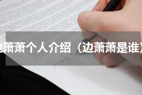 边萧萧个人介绍（边萧萧是谁）
