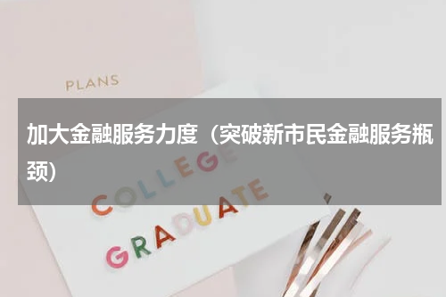 加大金融服务力度（突破新市民金融服务瓶颈）
