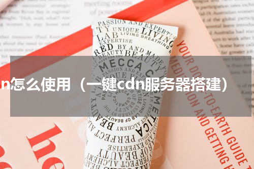 cdn怎么使用（一键cdn服务器搭建）