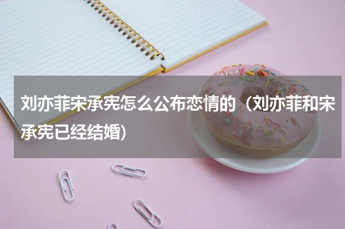 刘亦菲宋承宪怎么公布恋情的（刘亦菲和宋承宪已经结婚）