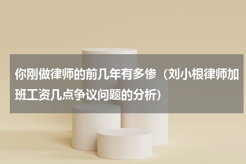 你刚做律师的前几年有多惨（刘小根律师加班工资几点争议问题的分析）