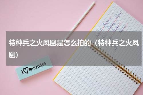 特种兵之火凤凰是怎么拍的（特种兵之火凤凰）