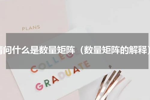 请问什么是数量矩阵（数量矩阵的解释）