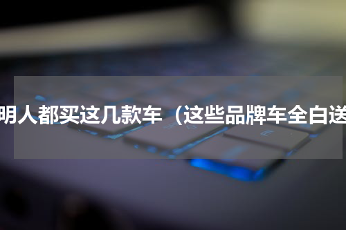 聪明人都买这几款车（这些品牌车全白送）