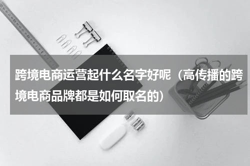 跨境电商运营起什么名字好呢（高传播的跨境电商品牌都是如何取名的）
