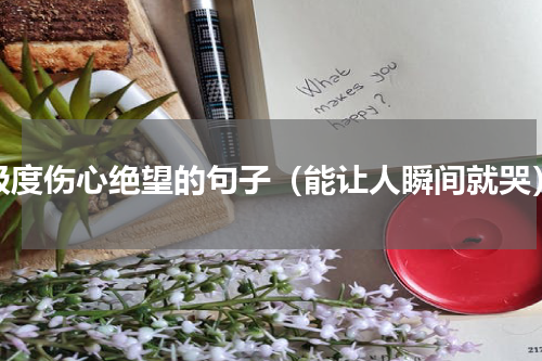 极度伤心绝望的句子（能让人瞬间就哭）