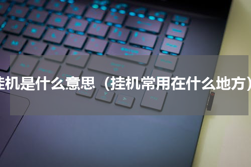 挂机是什么意思（挂机常用在什么地方）