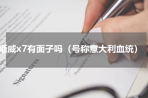 斯威x7有面子吗（号称意大利血统）