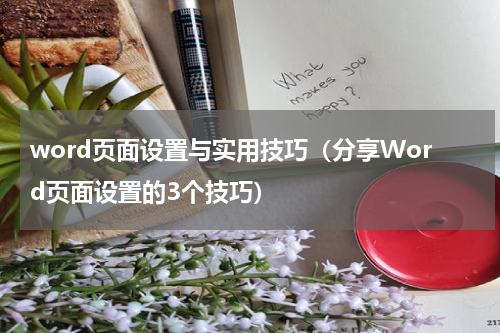 word页面设置与实用技巧（分享Word页面设置的3个技巧）