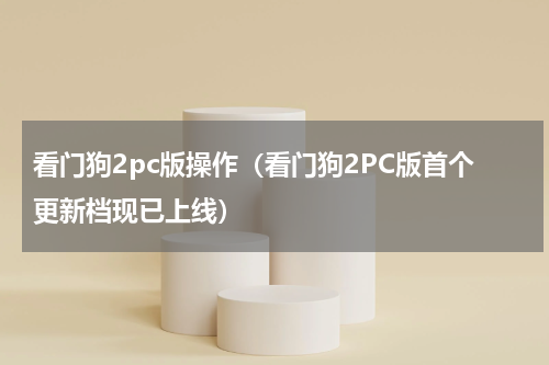 看门狗2pc版操作（看门狗2PC版首个更新档现已上线）