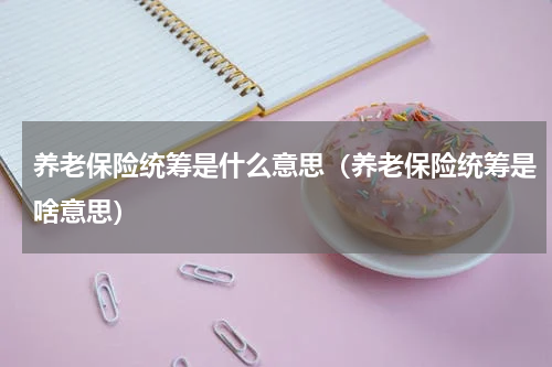 养老保险统筹是什么意思（养老保险统筹是啥意思）