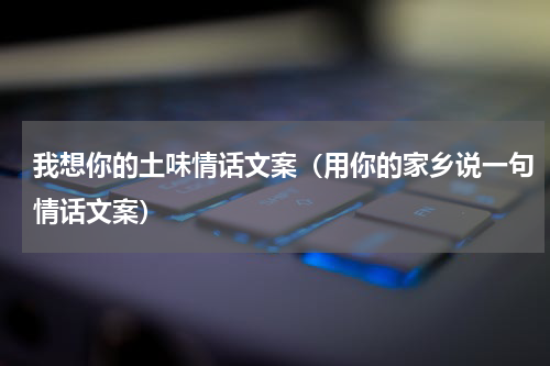 我想你的土味情话文案（用你的家乡说一句情话文案）