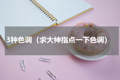 3种色调（求大神指点一下色调）