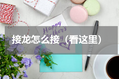 接龙怎么接（看这里）