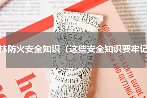 森林防火安全知识（这些安全知识要牢记）
