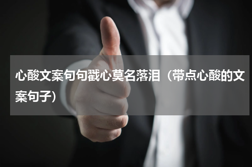 心酸文案句句戳心莫名落泪（带点心酸的文案句子）