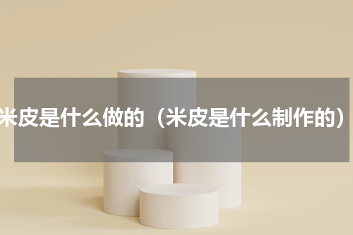 米皮是什么做的（米皮是什么制作的）
