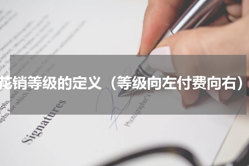 花销等级的定义（等级向左付费向右）