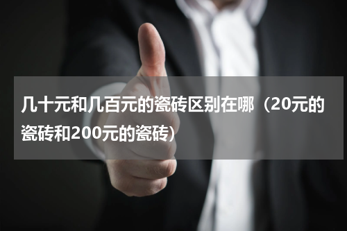 几十元和几百元的瓷砖区别在哪（20元的瓷砖和200元的瓷砖）