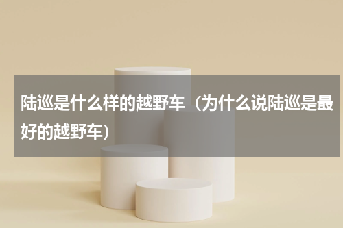 陆巡是什么样的越野车（为什么说陆巡是最好的越野车）