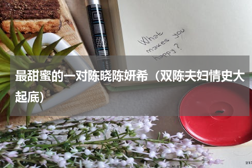 最甜蜜的一对陈晓陈妍希（双陈夫妇情史大起底）