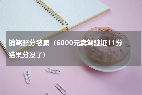 销驾照分被骗（6000元卖驾驶证11分结果分没了）