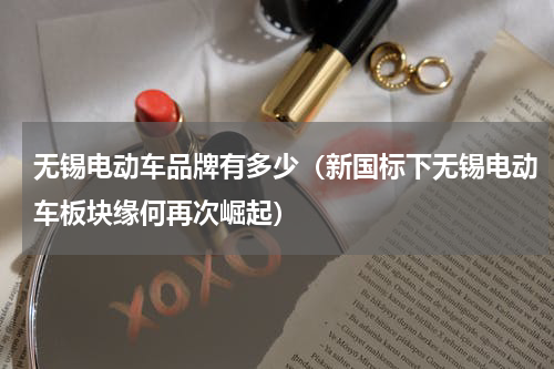 无锡电动车品牌有多少（新国标下无锡电动车板块缘何再次崛起）