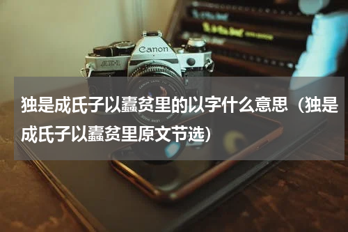 独是成氏子以蠹贫里的以字什么意思（独是成氏子以蠹贫里原文节选）