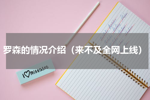 罗森的情况介绍（来不及全网上线）
