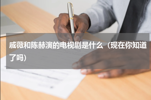 戚薇和陈赫演的电视剧是什么（现在你知道了吗）