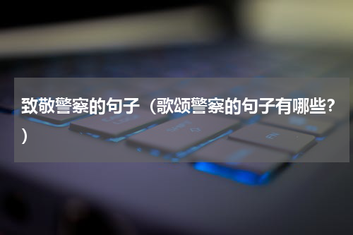 致敬警察的句子（歌颂警察的句子有哪些？）
