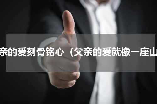 父亲的爱刻骨铭心（父亲的爱就像一座山）