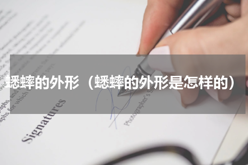 蟋蟀的外形（蟋蟀的外形是怎样的）