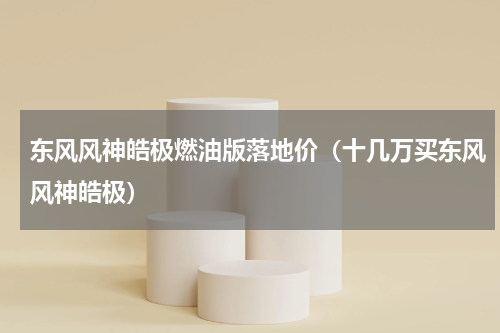 东风风神皓极燃油版落地价（十几万买东风风神皓极）